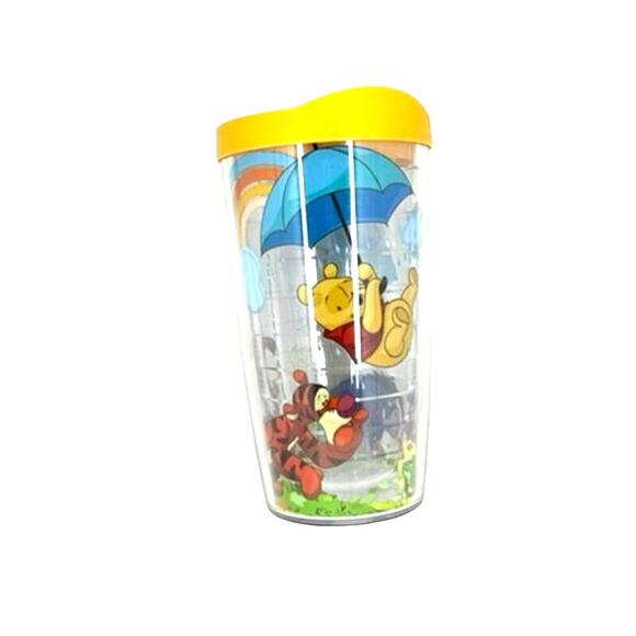 Winnie The Pooh ,Tervis, 16oz, Double walled, Insulated,Yellow Lid - Picture 1 of 7